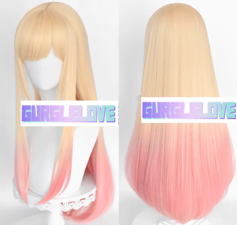 (GL46) أنيمي Kigurumi تأثيري قناع لوليتا كروسدرينج BJD قناع اليابان الكرتون بلدي اللباس حبيبي تأثيري خصلات الشعر المستعار #2