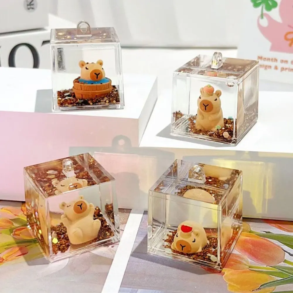 كابيبارا الرمال المتحركة زجاجة المفاتيح ، الانجراف زجاجة قلادة