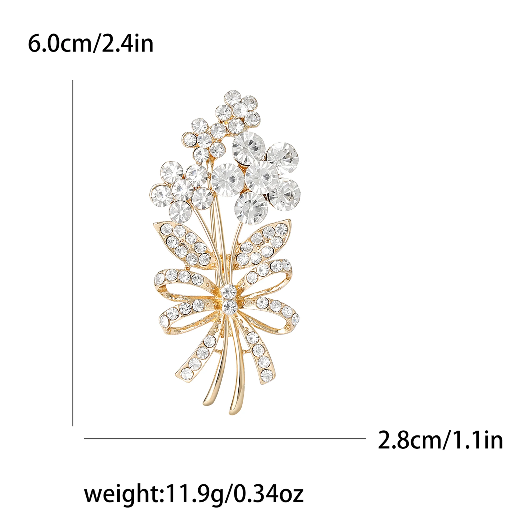 Strass criativo pequena flor broches para mulheres unisex borboleta planta pinos escritório festa amigo presentes jóias acessórios