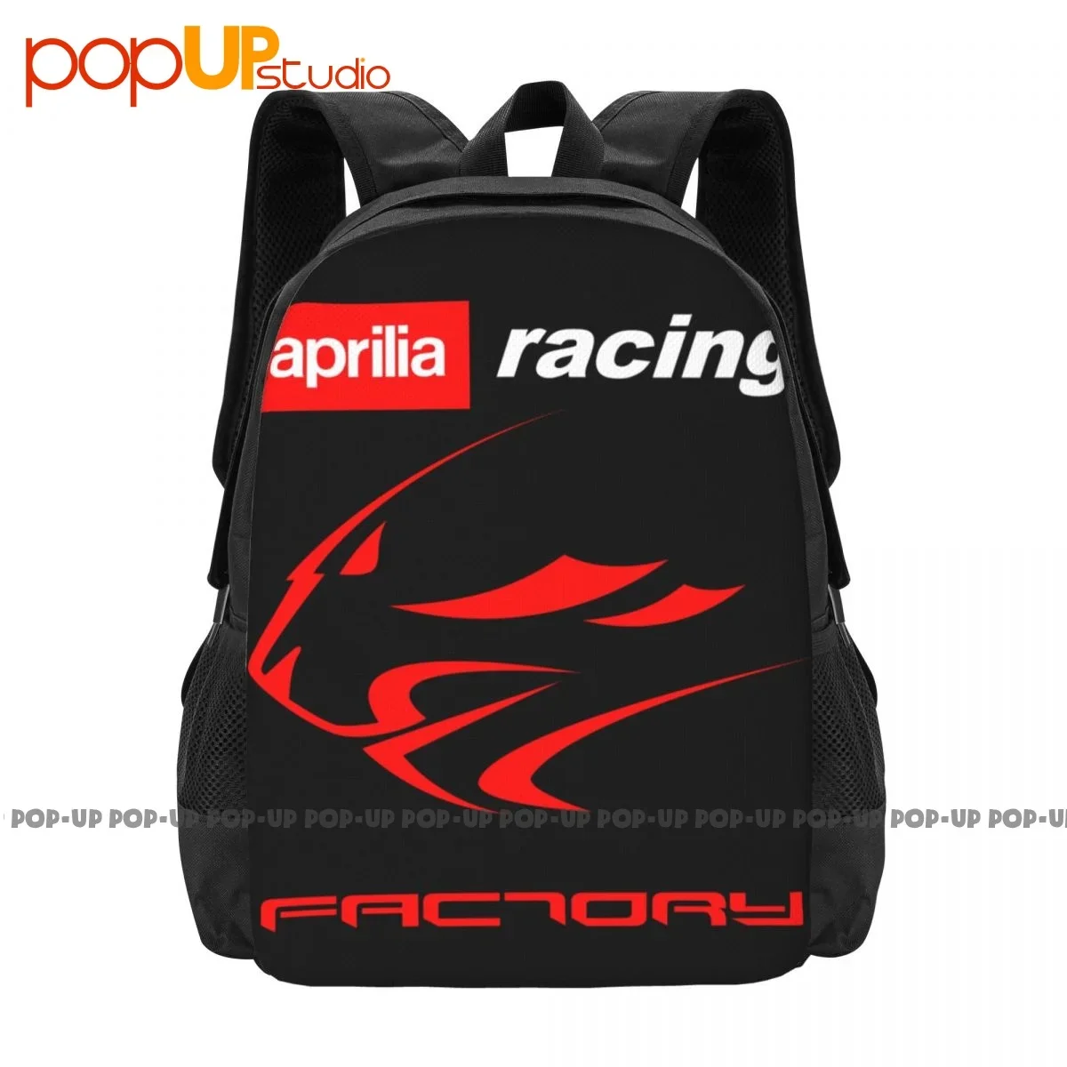 Aprilia Factory Racing Logo Backpack Large Capacity Print Softback Sports Style Clothes Backpacks