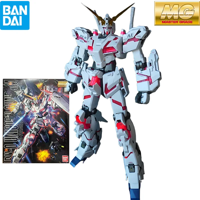 

Bandai Original MG Master Grade Series MG130 Unicorn Gundam OVA Gundam Anime Assemble Assembly Model Toys Collectible Model