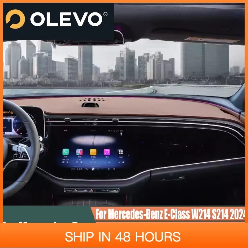 

Новая приборная панель центральной консоли, блокирующая подсветку, автомобильные украшения для интерьера, принадлежности для Mercedes-Benz E-Class W214 S214 2024,