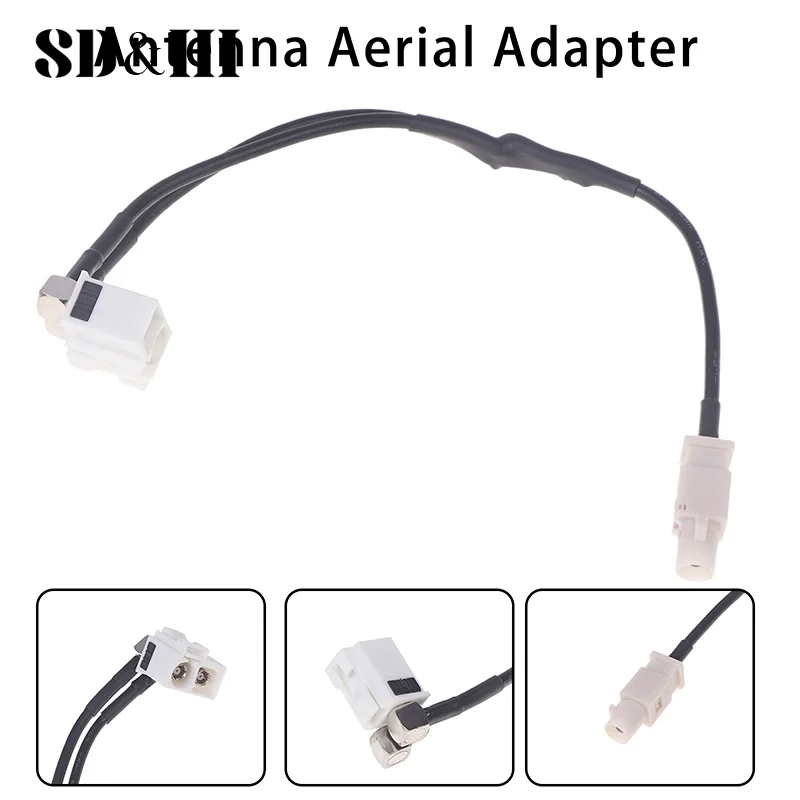 

Antenna Aerial Adapter 2-to-1 Radio Antenna Connector For Golf For Seat For RCD510 RCD310 RNS510 Modified Stereo Cable