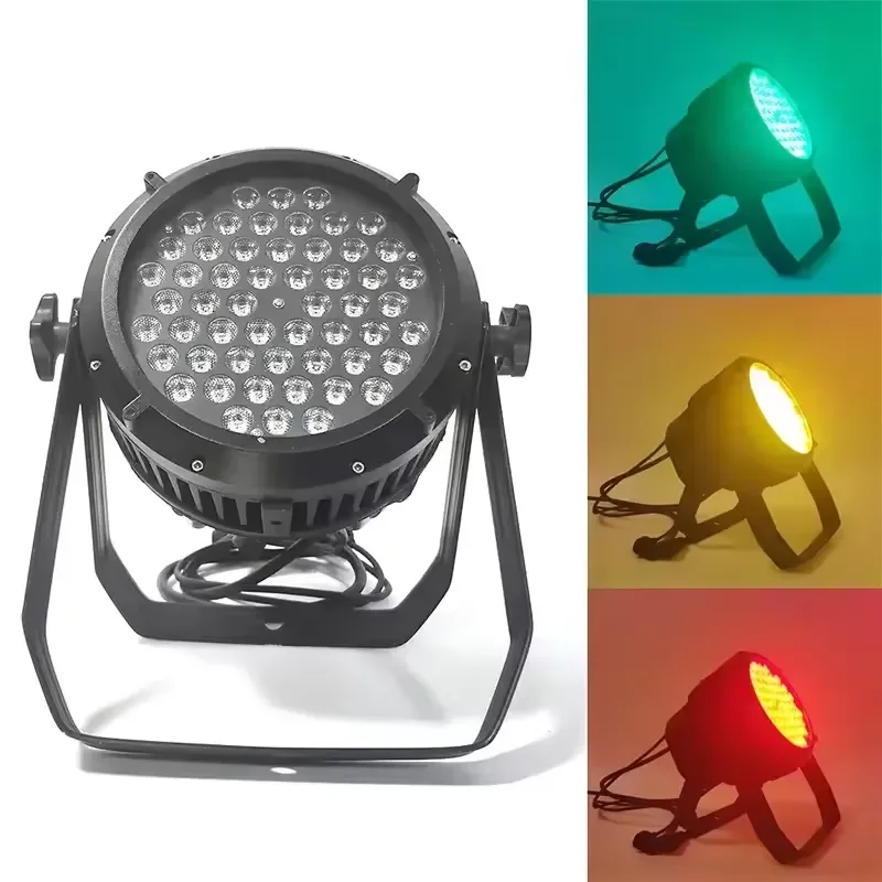 Huineng 54pcs RGBW 4in1 LED Par Light High Brightness Stage Lighting for Event Display Mixed Color Professional DJ Equipment