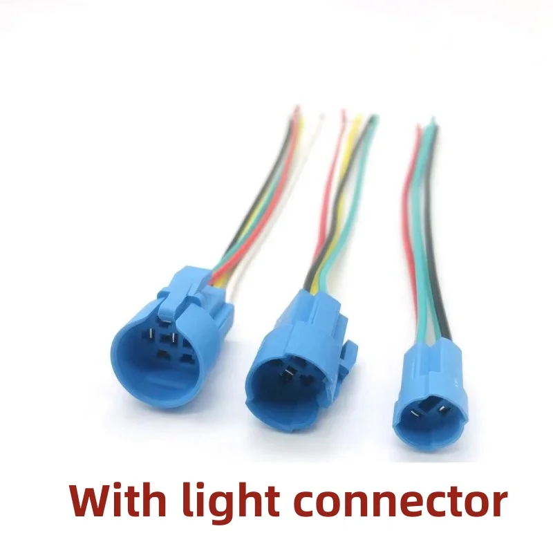 12mm16mm 19mm 22mm Metal Button Switch Socket Connector Cable Socket, Terminal Insertion, 5-Wire With Light, 3-Wire Without Ligh - Image 4
