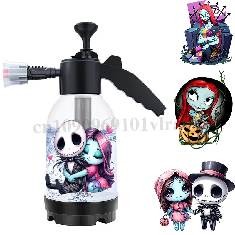 

The Nightmare Before Christmas Jack Sally UV DTF Transfer Stickers for Water Bottle DIY Cartoon Bottle Cup Wrap Self Adhesive