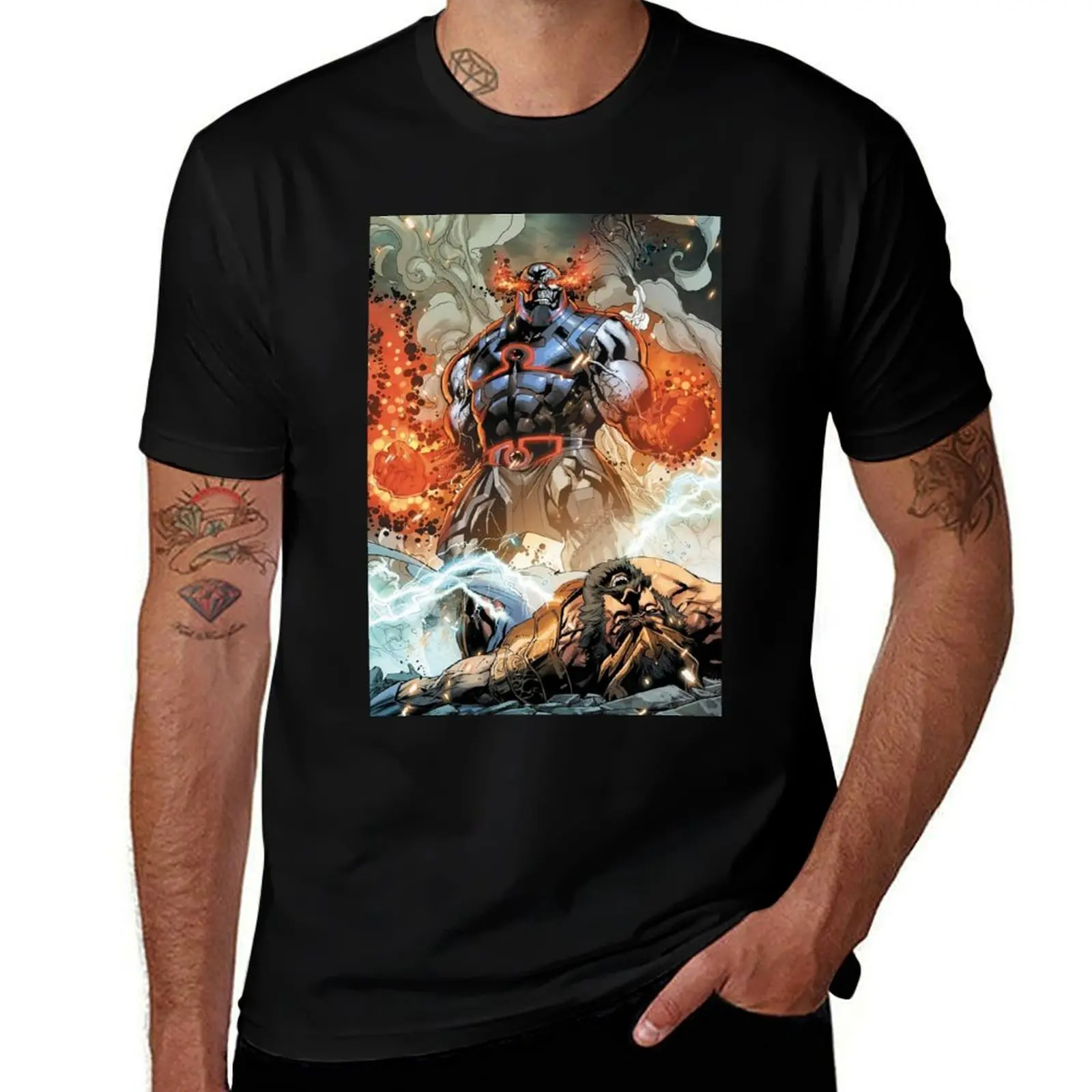 

darkseid vs justice league T-Shirt g man t shirts for men man t shirt cotton high quality T-Shirt