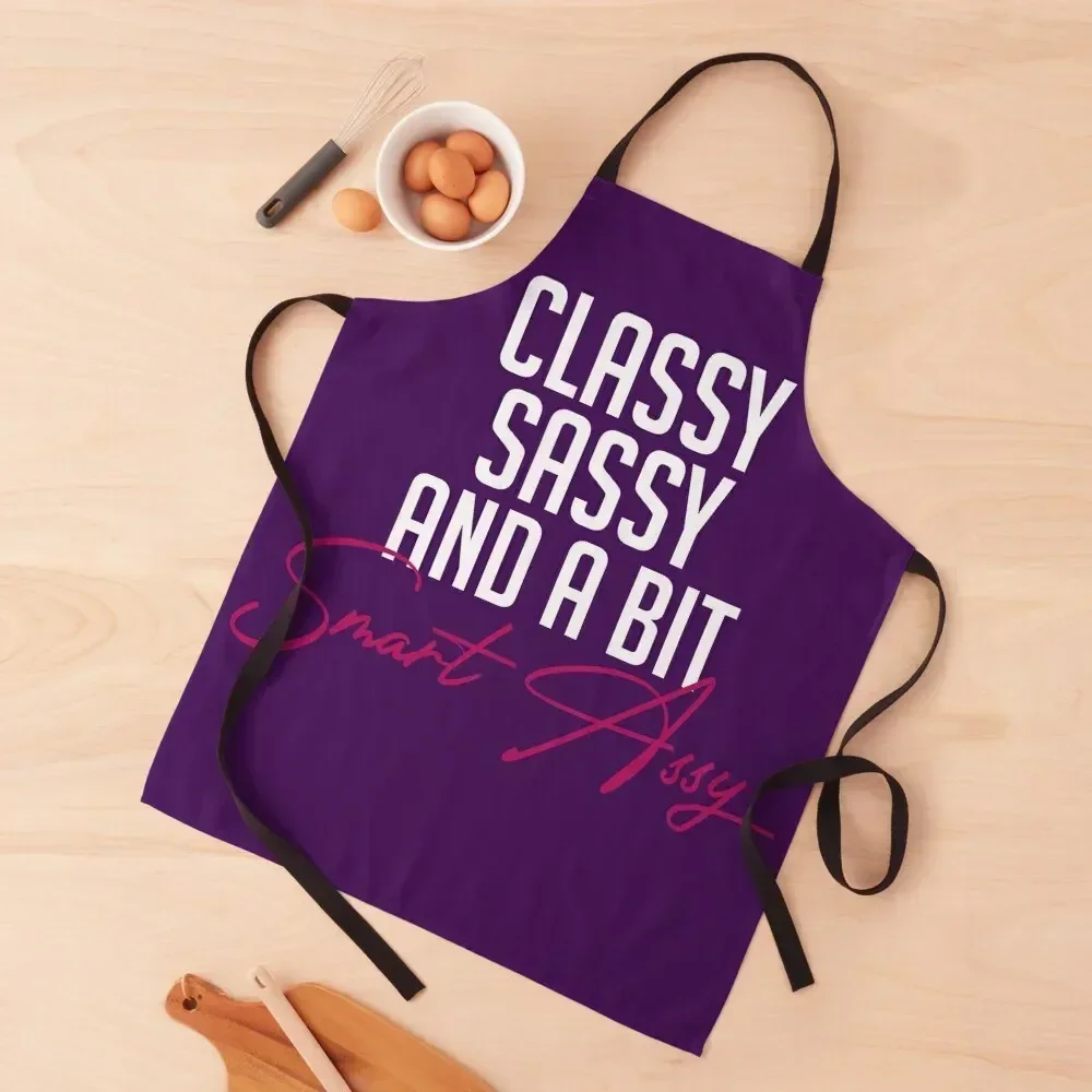 Classy Sassy and a Bit Smart Assy Apron professional hairdressing Kitchen Man kitchen jacket woman Apron