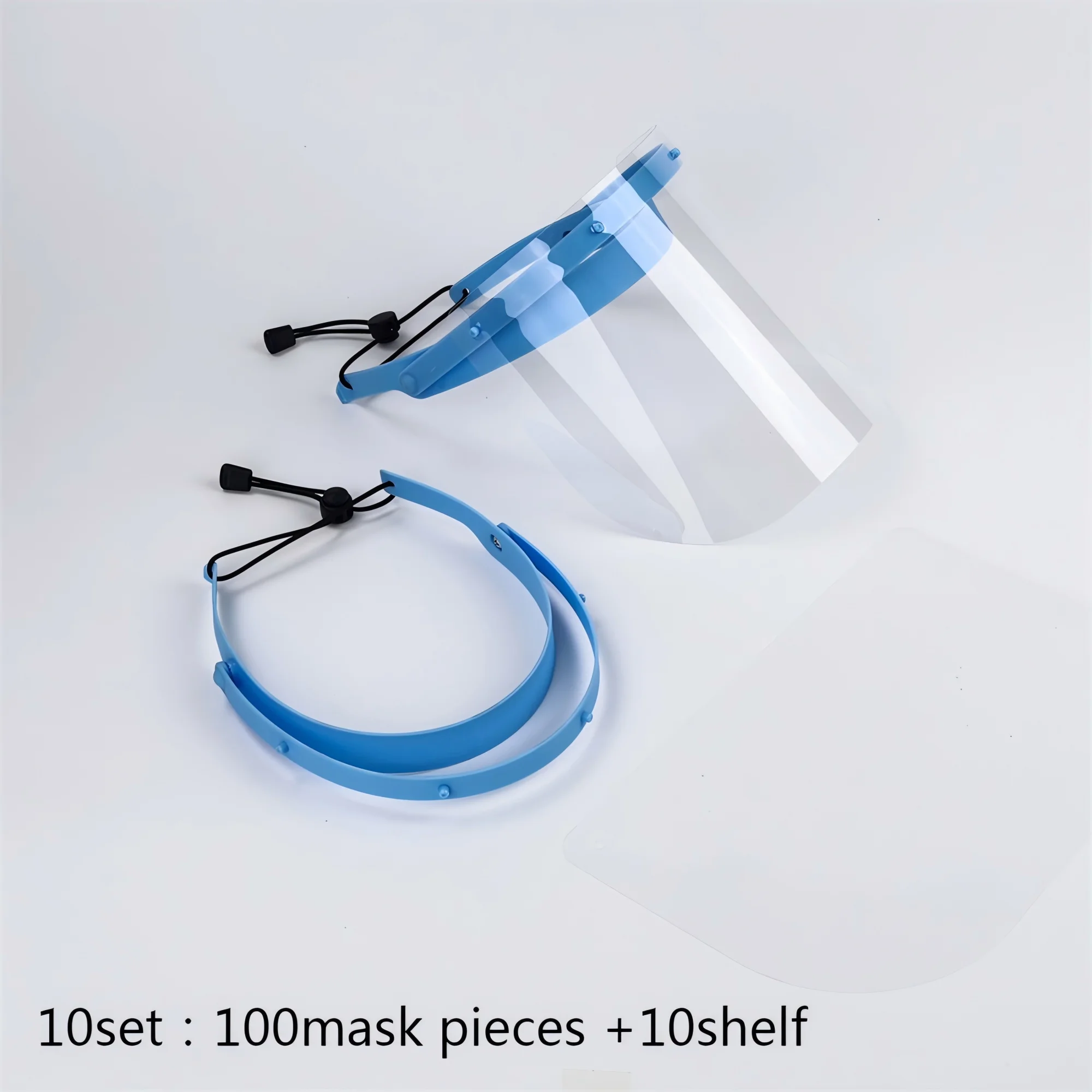

10Set HD Transparent Dental Anti-Fog Protective Face Shields Medical Exam Isolation Privacy Screen for Healthcare Workers