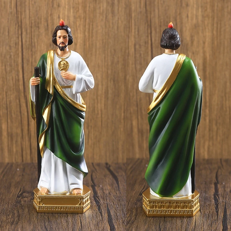 Saint Jude Statue Catholic Christian Hand Painted Holy Religious Figurine Dropshipping