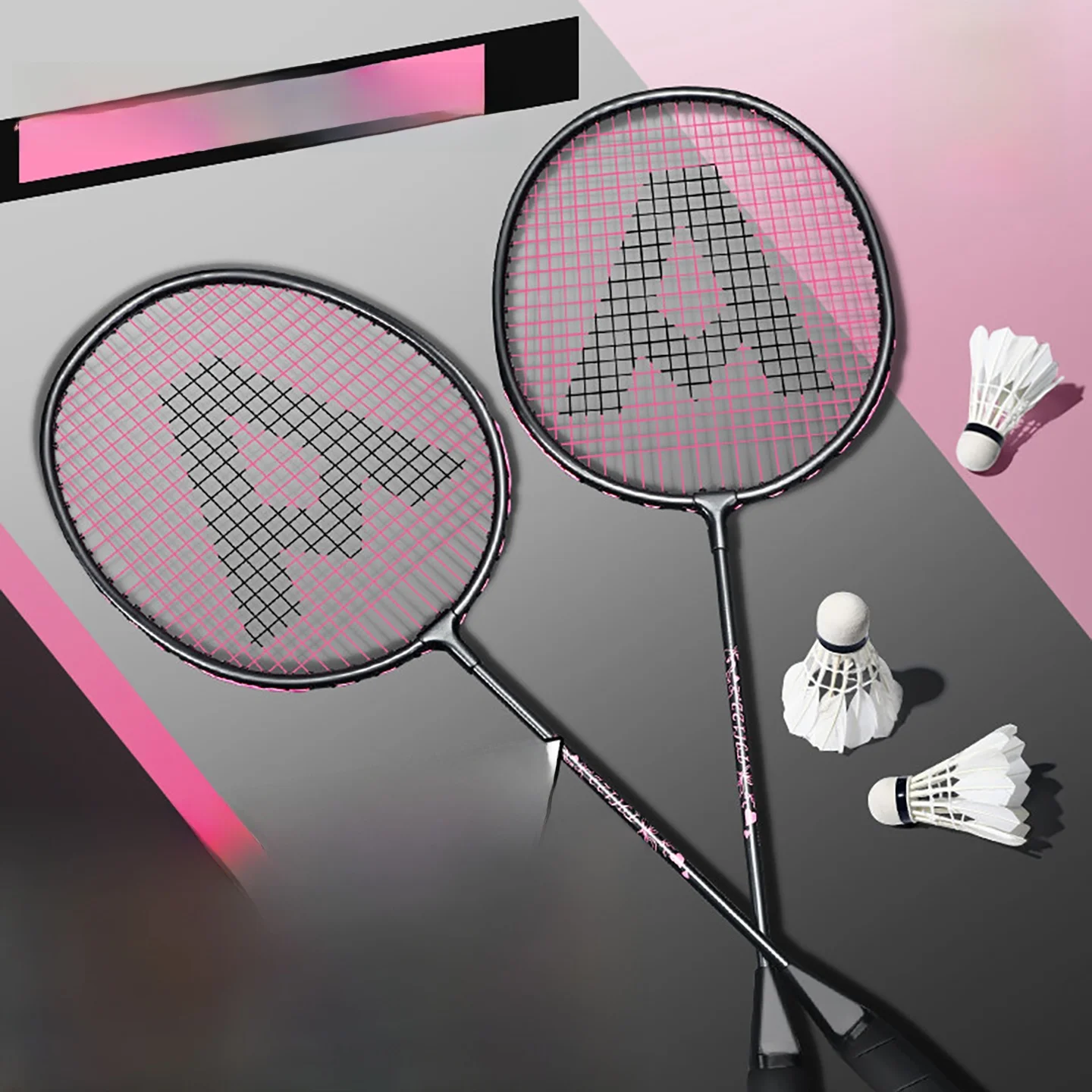 raquette-de-badminton-entierement-en-carbone-ultra-legere-ensemble-d'endurance-pour-adolescents-et-adultes-kit-debutant-durete-moyenne-du-manche