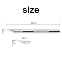 pottery Tool Hollow dredging Stainless steel mud cutter Multi-head sharp replaceable cutter head carving knife