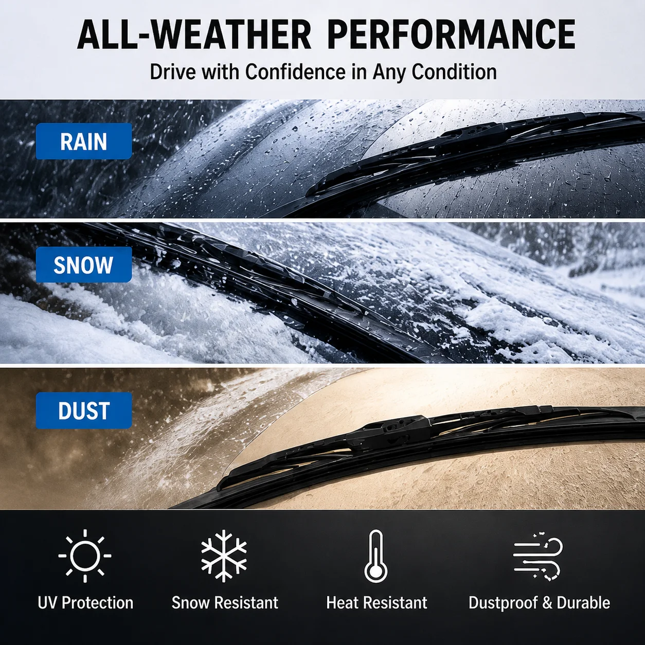 For Renault Koleos HY H45 2007-2016 Front Wiper Blades Set 2PC Windshield Rubber Brushes Auto Accessories 4