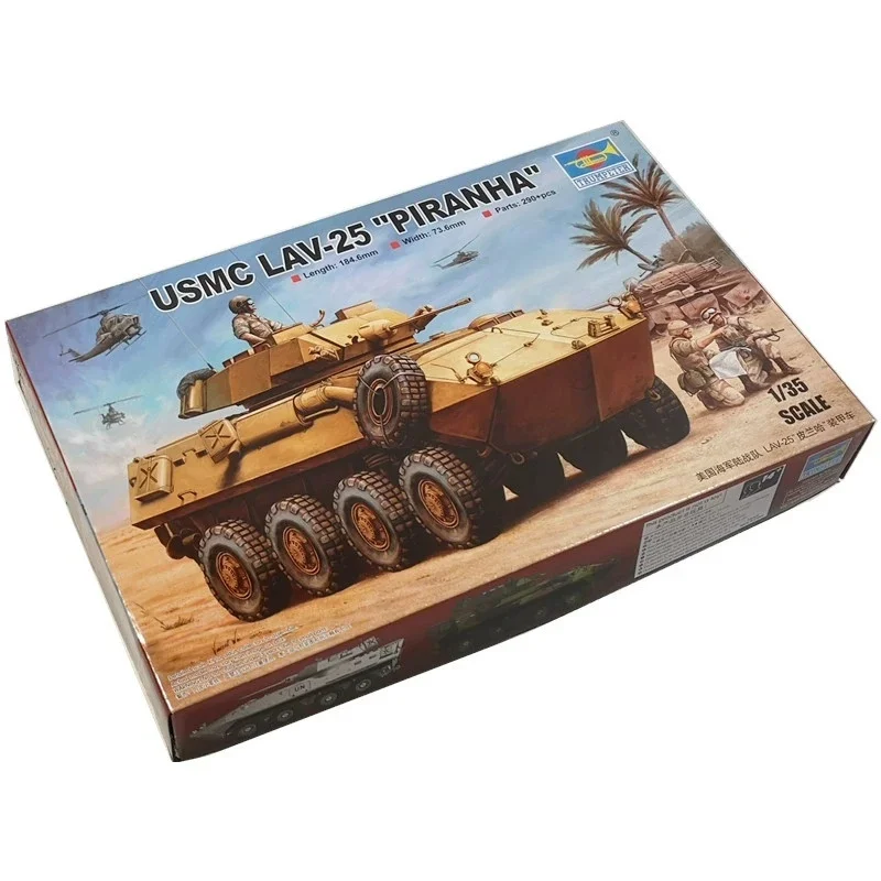 عازف البوق 1/35 مشاة البحرية الأمريكية LAV-25 PIRANHA مركبة مدرعة مجموعة بلاستيكية لغز لعبة مجسمة