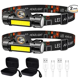 LED-Scheinwerfer Taschenlampen Hochleistungs-Scheinwerfer super helle Scheinwerfer wasserdicht für Camping Running Storm Survival