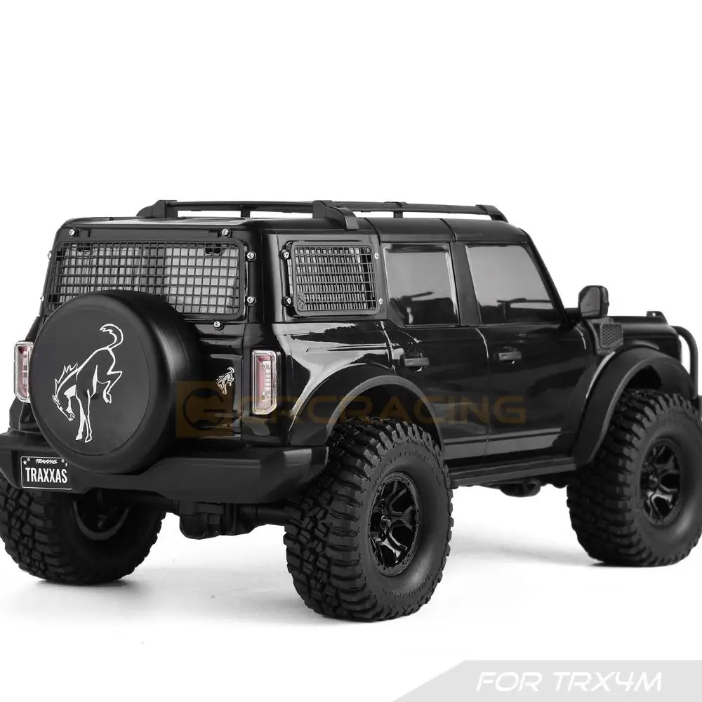 Stainless Steel Metal Stereoscopic Window Anti-collision Net Side Window+rear Window Net For 1/18 Traxxas Trx-4m Bronco Trx4m