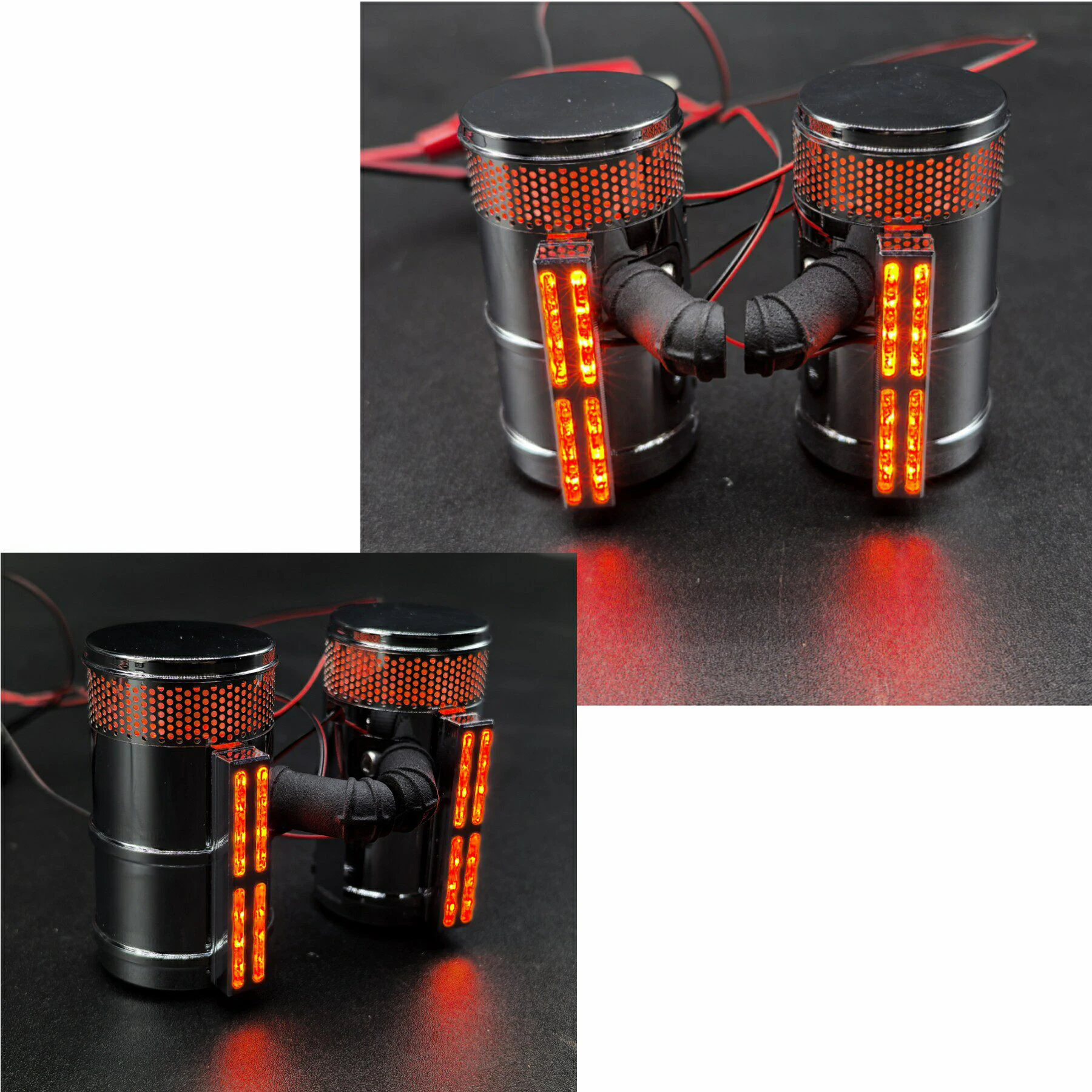 فلتر هواء معدني LED مع أضواء،  - مراجعة Tamiya Model Rc Car وسعره