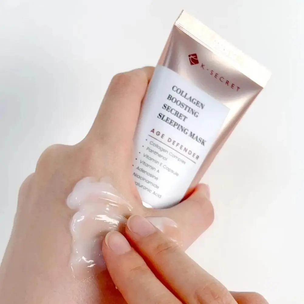 K-Secret Active Gel Sleep قناع الوجه تنظيف الوجه تقشير تقشير فرك تنظيف عميق حب الشباب البثرة إزالة منظف الوجه