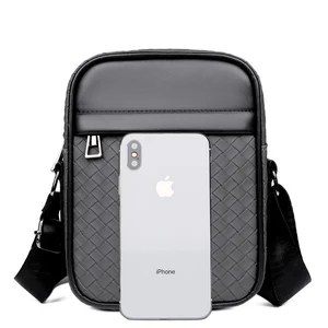 Leather shoulder bag for men, casual crossbody bag, luxury pockets Kurt Geiger 6 Main Sales Kurt Geiger Bolsa - №6