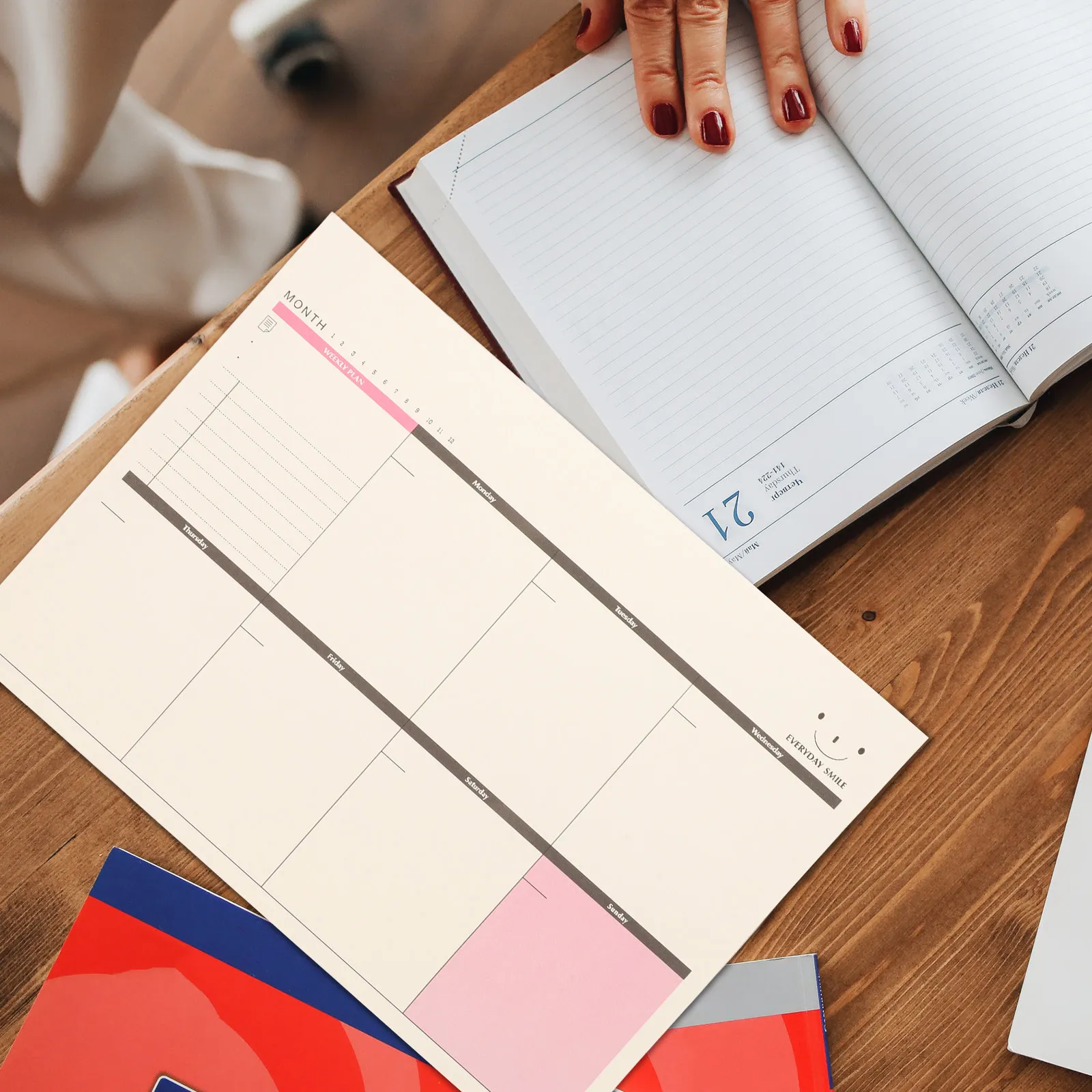 

A4 Size Weekly Schedule Desk Planner to Do List Pad for Effective Daily Task Tracking Students Professionals Desk Weekly Pad