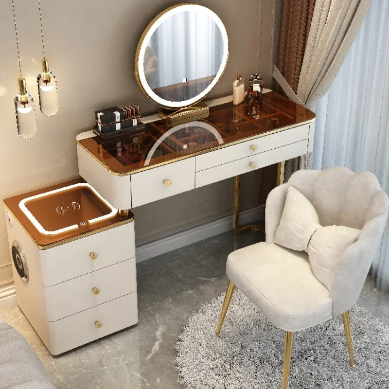 

Furniture Makeup Table Bedside Dresser Vanity Set Chair Girls Desk Bedroom Luxury Organizer Woman Dressing Tocadores Hotel Rooms