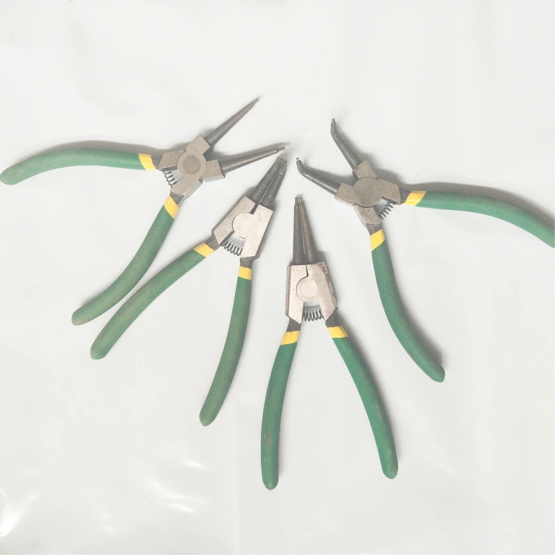 4PCS Multi-Purpose Circlip Pliers Set Snap Ring Pliers Retaining Crimping Pincers Hand Tool for Spring Installation & Removal