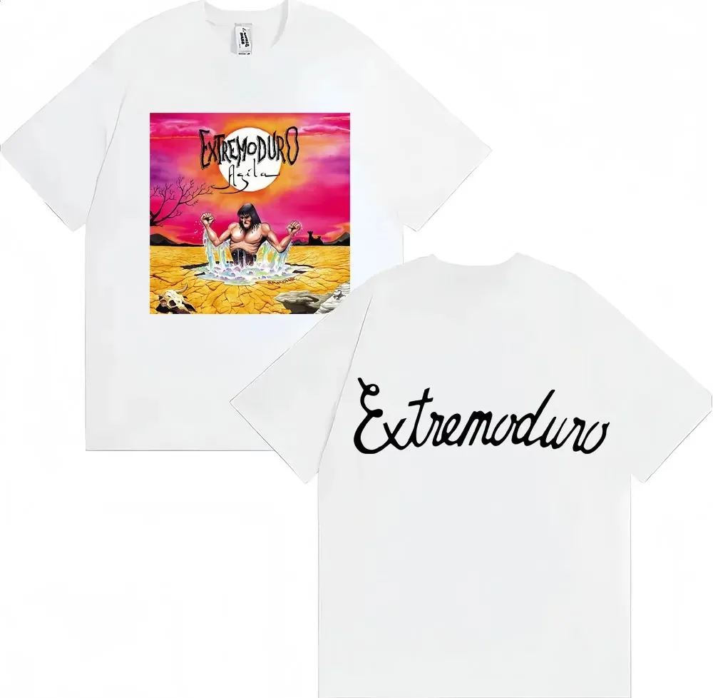 روك باند EXTREMODURO جولة 26 مطبوعة تي شيرت الرجال النساء الملابس الهيب هوب الشرير الشارع تيز عادية القطن قصير الأكمام تي شيرت
