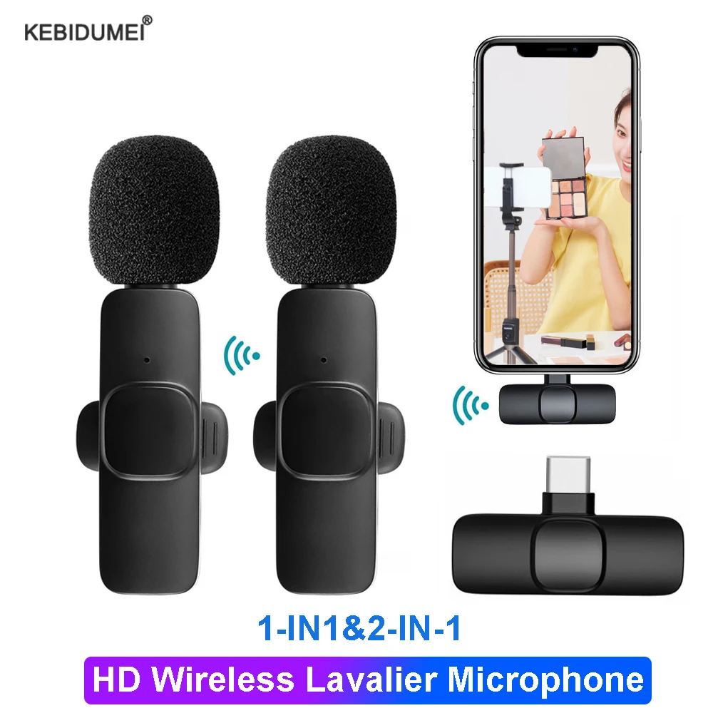 Wireless Lavalier-mikrofon Live Broadcast Spiel Mic Noise Cancelling Audio Video Aufnahme Mini Mic für iPhone Android Xiaomi