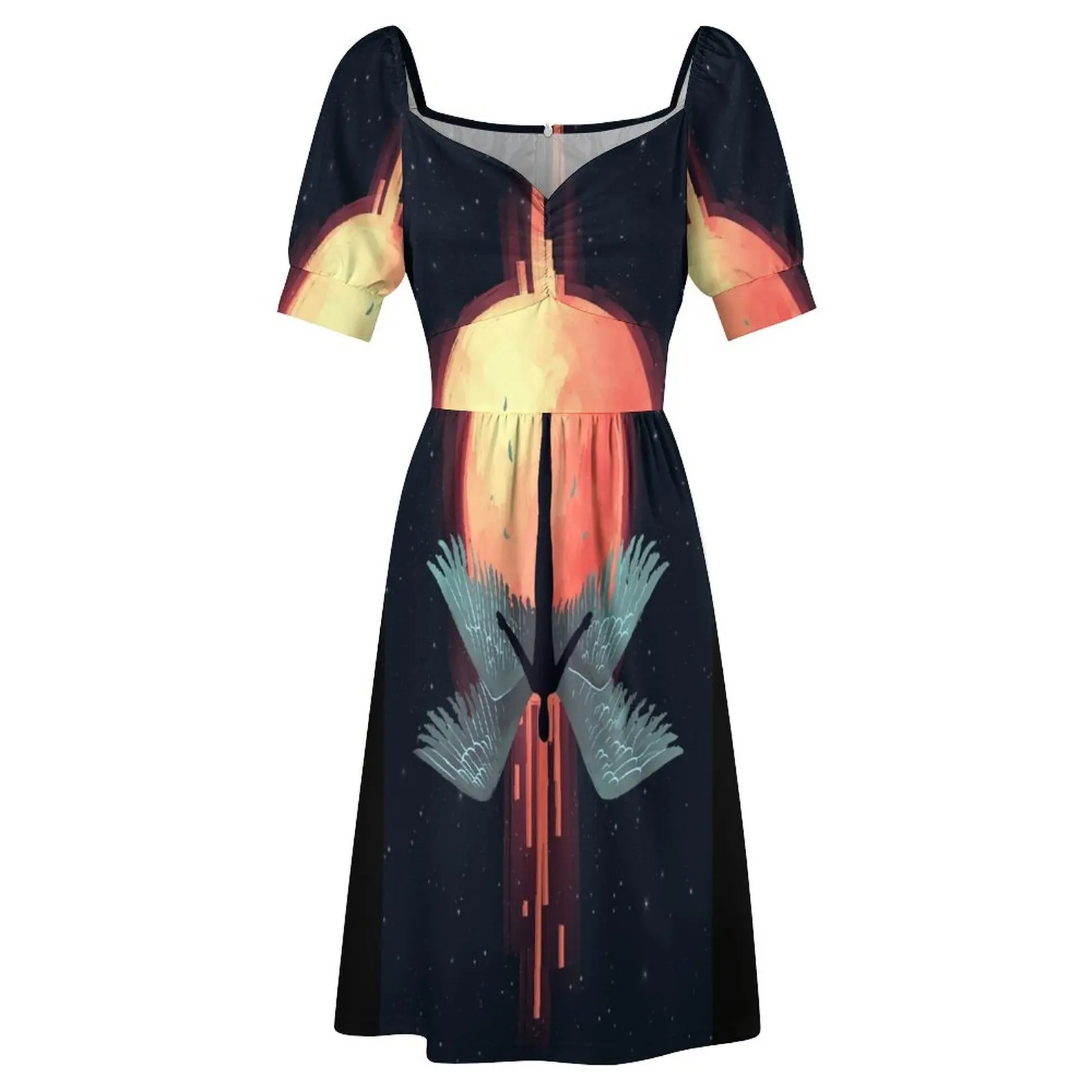 Icarus Short-Sleeved Dress chic and elegant evening dress women long dresses Prom gown elegant dresses plus sizes