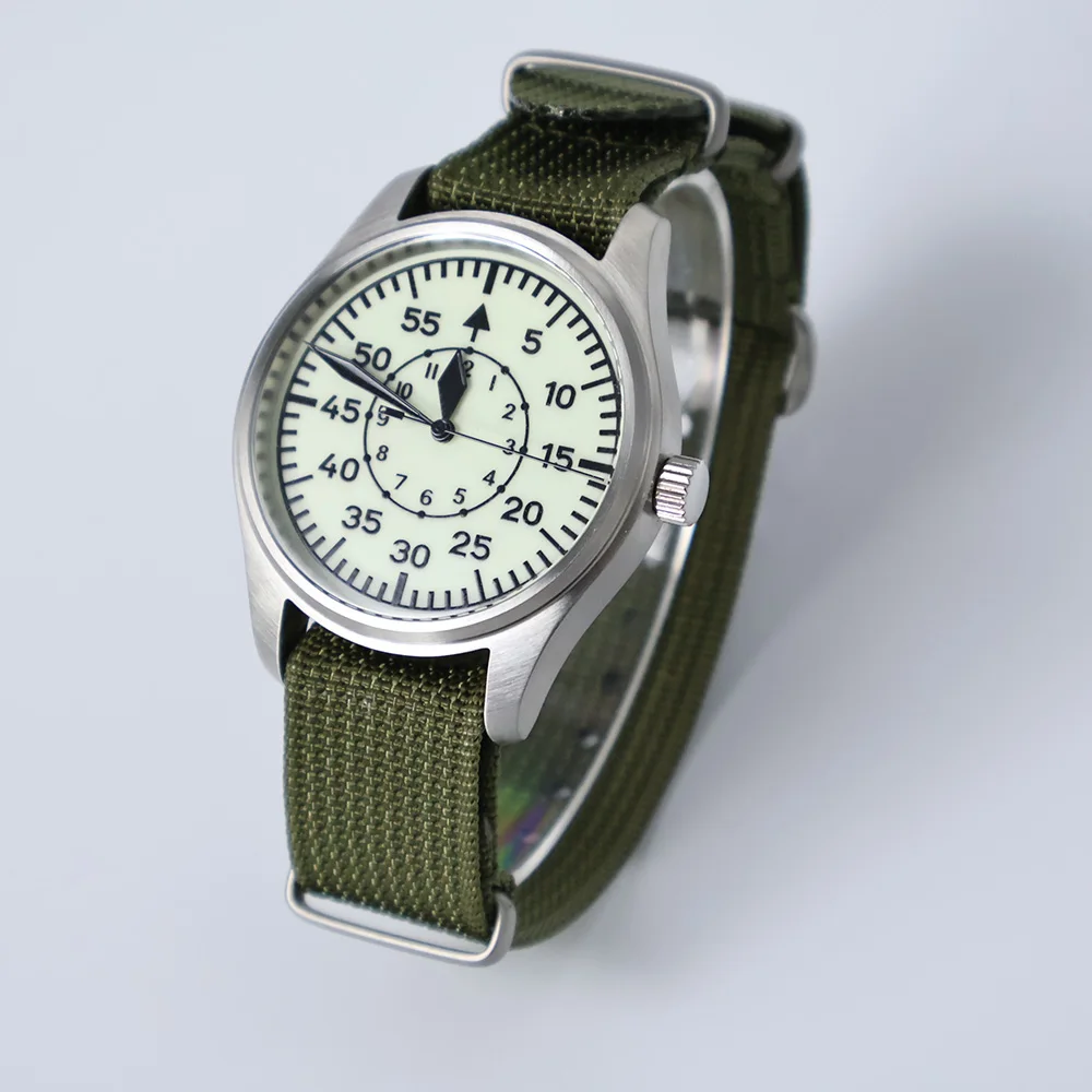 Reloj de cuarzo MYSTERIOUS CODE ML10 VH31 segundo movimiento de barrido 316L revestimiento arenado zafiro BGW9 luminoso 100m resistente al agua