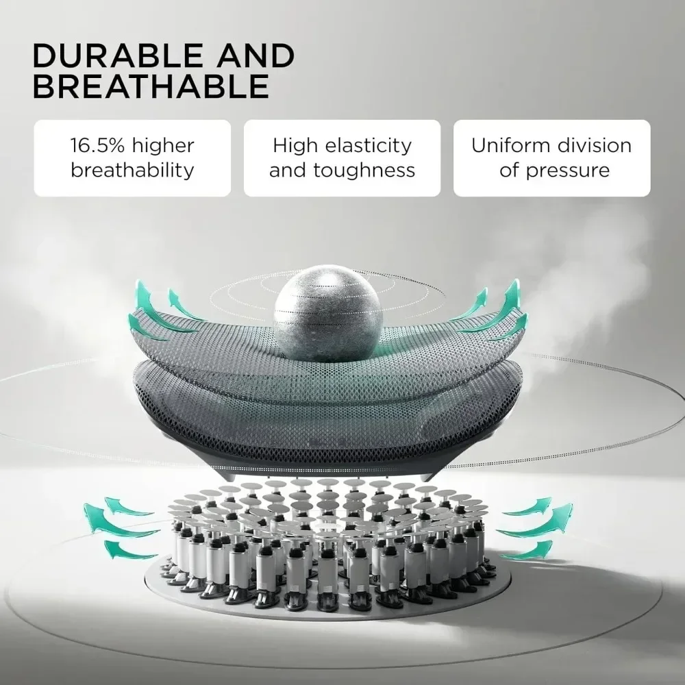 كرسي مكتب مريح Hbada E3 بسعر خاص، مع دعم قطني ديناميكي ثلاثي المناطق، مسند رأس قابل للتعديل، مساند للذراعين قابلة للتعديل 6D #6