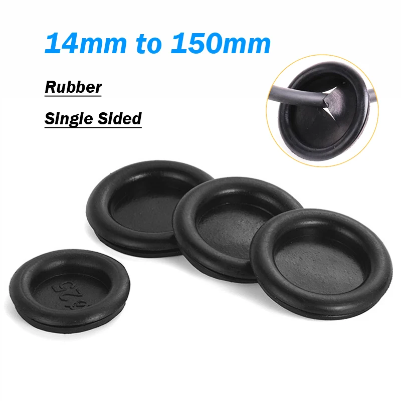 Blanking Blind Rubber Wiring Grommets Hole Plug 14mm to 150mm Car Rubber Closure Body Stopfen Single-Sided Circular Electric Box