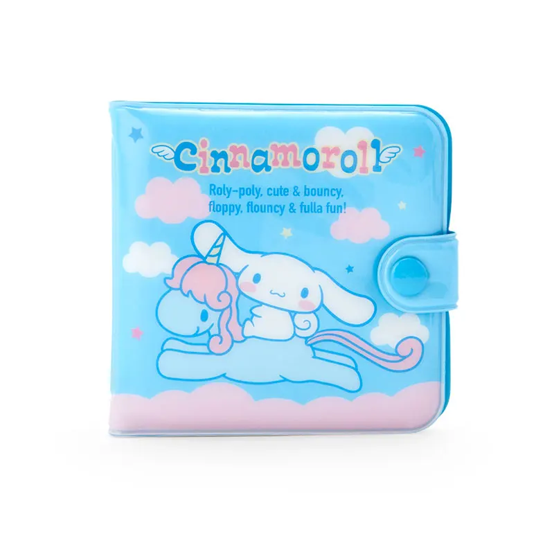 New Casual Kawaii Sanrio My Melody Wallet Short Wallet Cinnamoroll Kitty Purse Card Wallet with Button Coin Bankcard Storage Bag