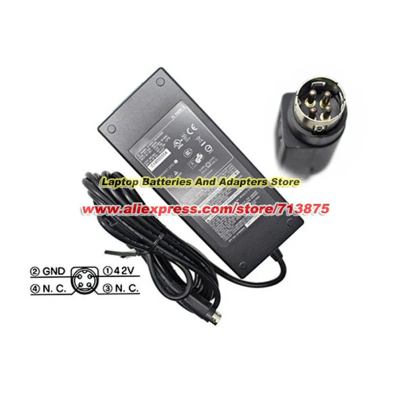 M248A 42V 1.38A 58W AC Adapter for COLORWORKS C3500 TM-C3500 TM-C3520 GP-C832 with 4 PIN Plug Tip Power Supply