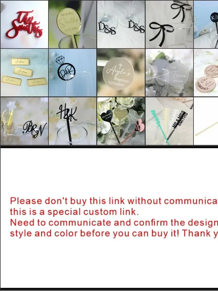 This link is for any customized product in the shop as confirmed in the message with special quanity and price