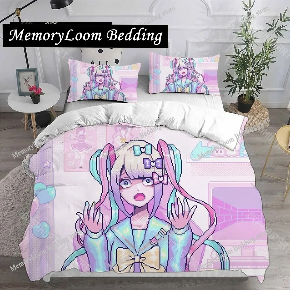 Cute Game NEEDY GIRL OVERDOSE Bedding Sets Bed Cover Comforter Duvet Cover Pillow Case Set Single Double Large Size