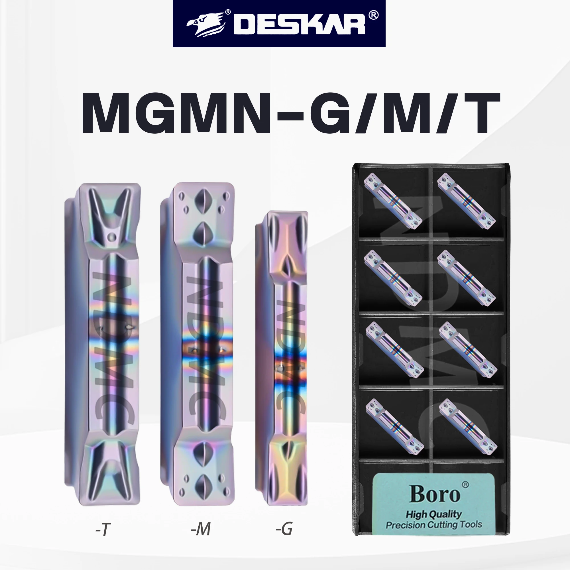 CNC Lathe MGMN150/200/400/500-G/M TF618 Seven Color Machining Hard Steel Quenching Steel Cutting Groove Series Blade Lathe Tools