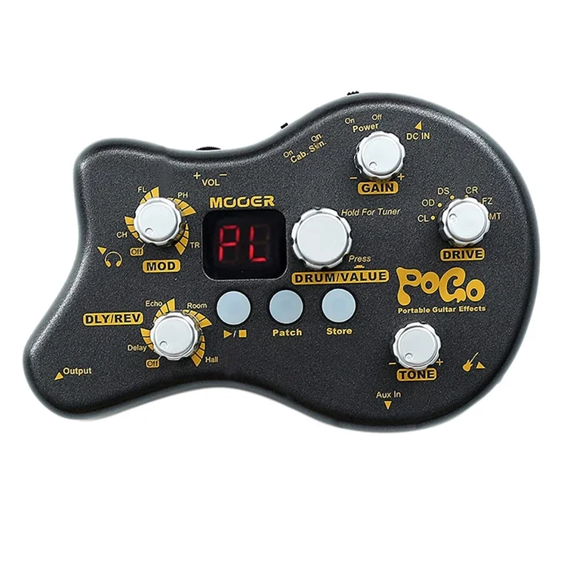 

Mooer PE50 Pogo Black Portable Guitar Multi Effects Processor - 5 Effects Modules