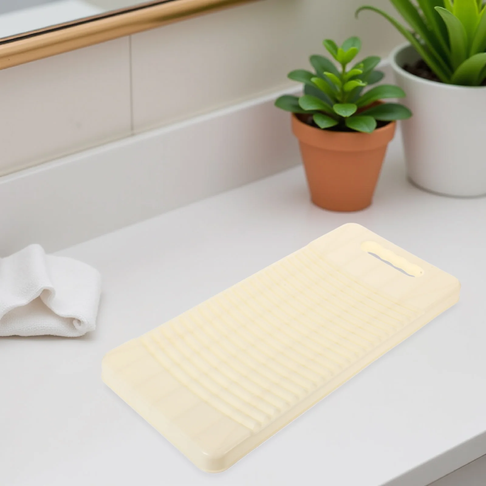 

Laundry Wash Compact Plastic Washing Board For Hand Wash Heavy Duty Non Slip Scrubbing Board For Home Dorm Travel Clothes