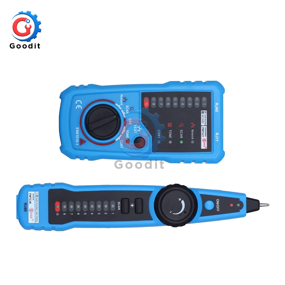 RJ11 RJ45 Tester Anti-Interference LAN Tester Telephone Wire N Network Cable Line Tester Anti-interference Line Finder