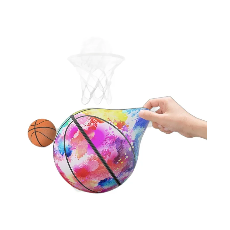 Indoor Silent Basketball Cloth Cover Soft And High Elastic Foam Mute Ball No Noise Sports Ball Density Ball Sports Games