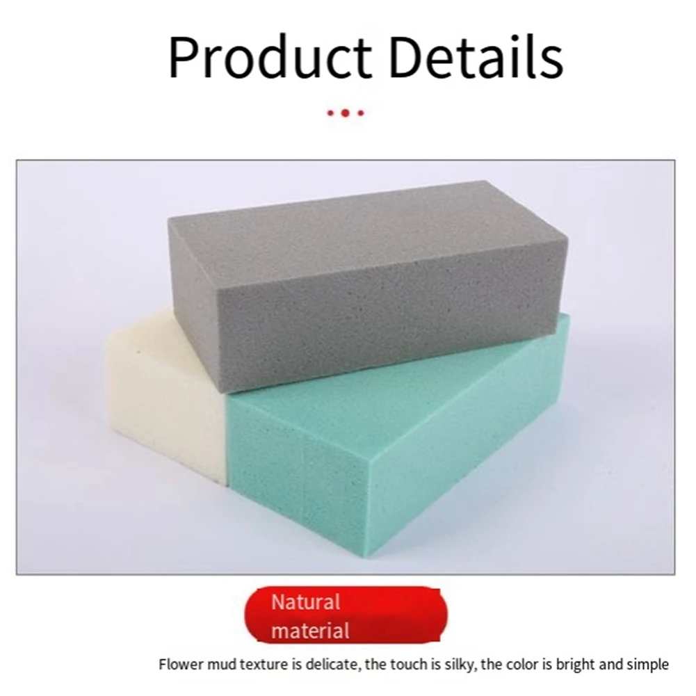 A99F-Hochdichtes Blumenschlamm-Arrangement, Schaumstoffblock zum Selbermachen, handgefertigter Blumenstrauß aus Schaumstoff