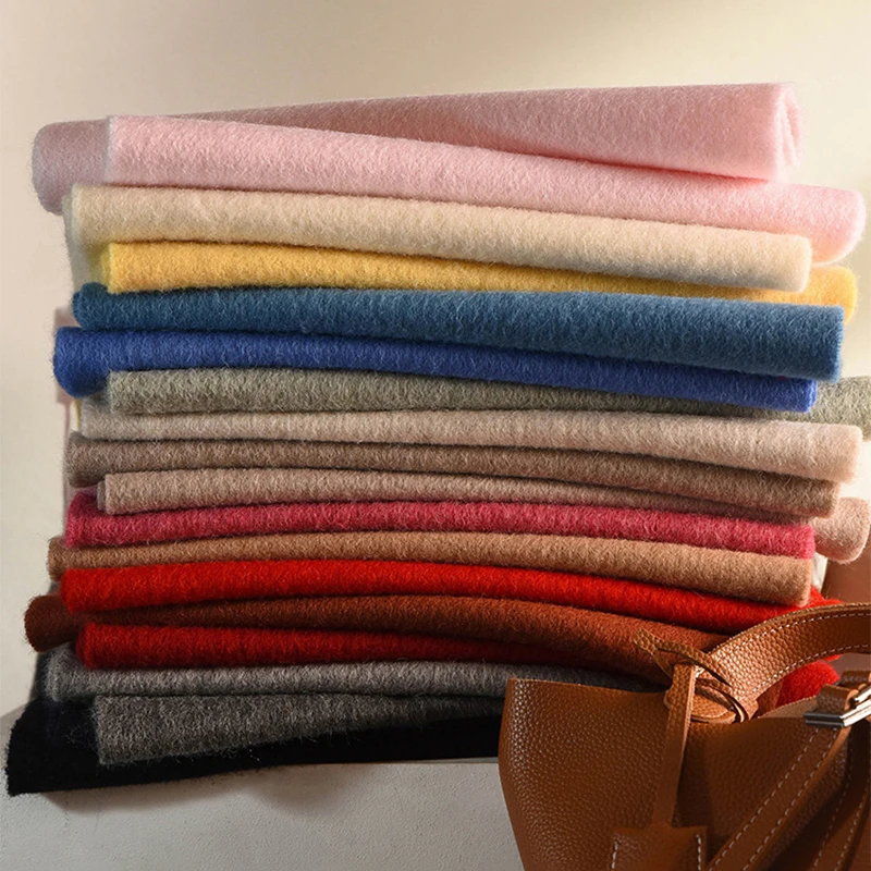 Bufanda de punto para mujer, 100% de lana, bufandas cálidas para invierno, diseño de Color sólido brillante, chal grueso, cuello de Pashmina triangular suave, novedad de 2025