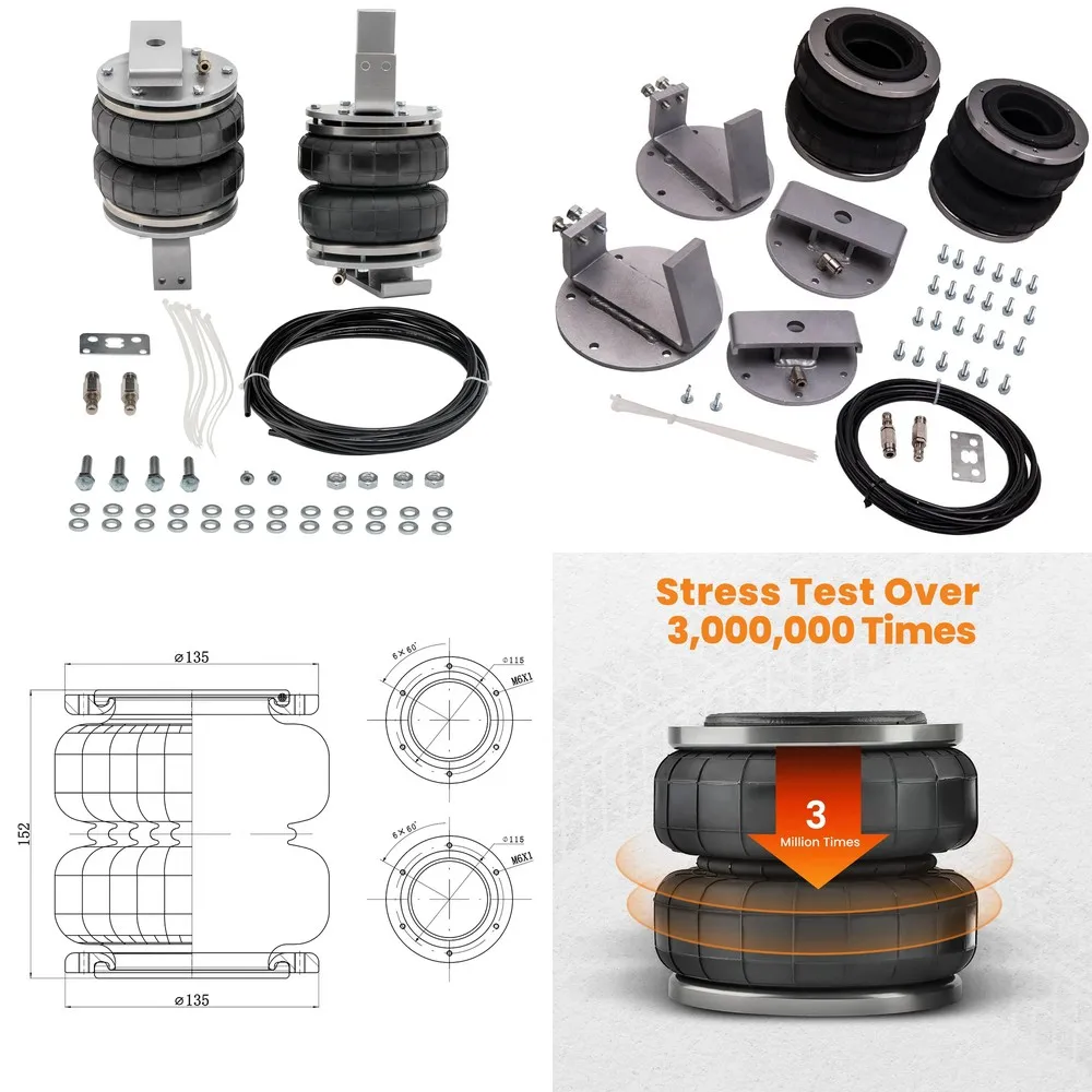 

Maxpeedingrods Rear Air Suspension Kit for Toyota Hilux 2015-On | Load Assist & Ride Control