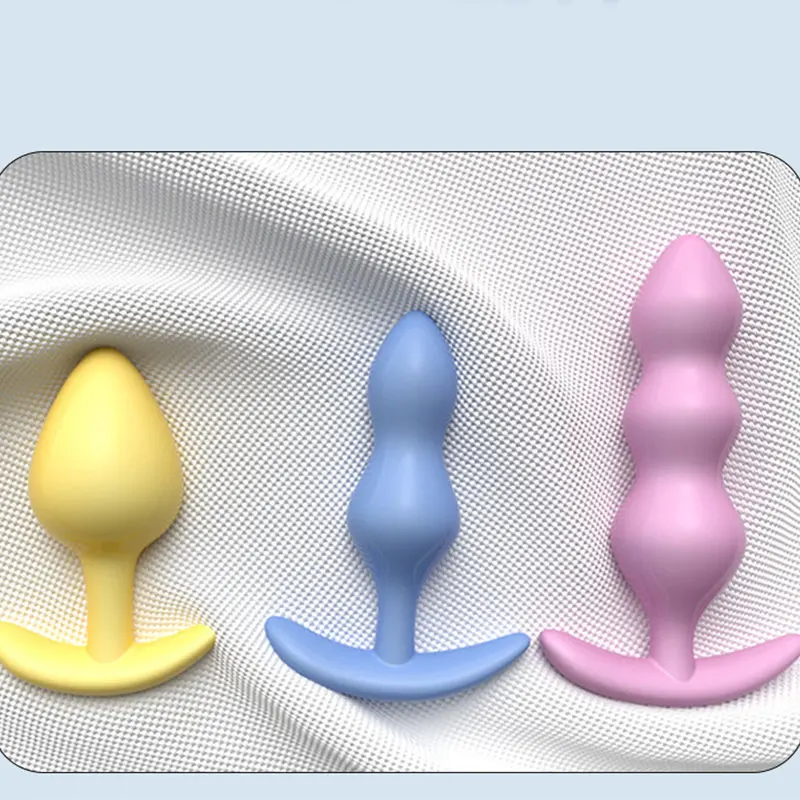 Three Piece Anal Plug Set Three Different Experiences Adult Toys Anal Exerciser Silicone Material Get Close To The Skin 18+