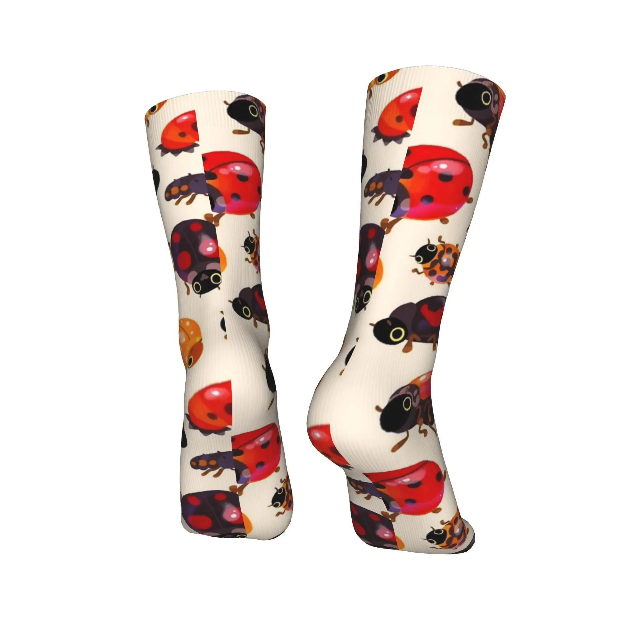Lady beetles Insects Socks  Non-Slip Stockings Men Breathable Running Sports Socks Winter Gothic Design Socks