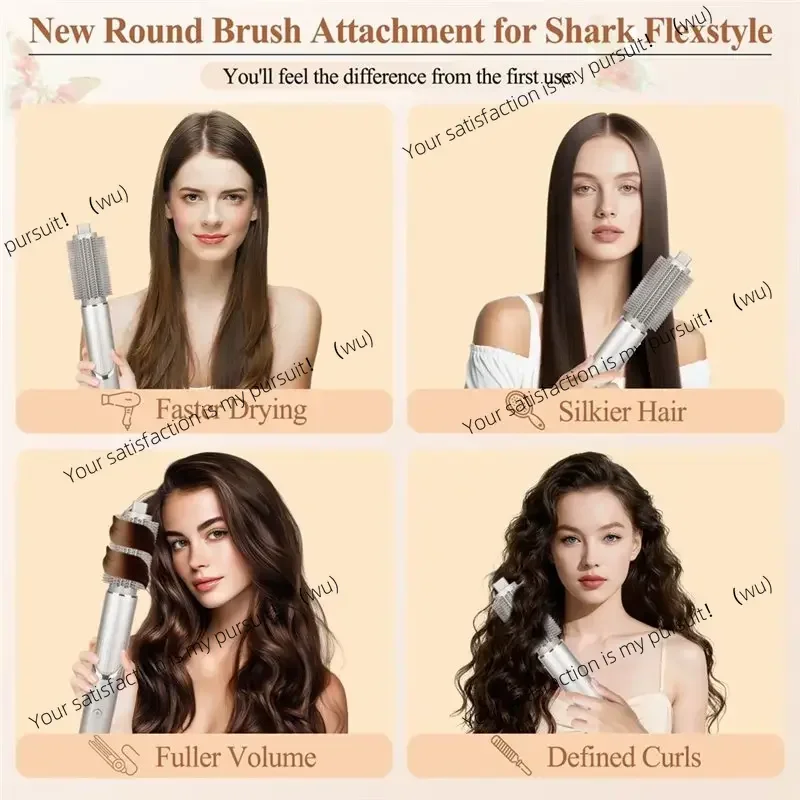 ZOCI-FOR  Round Brush For Shark Flexstyle, Volumizing Round Brush For Shark Flex Style Attachment