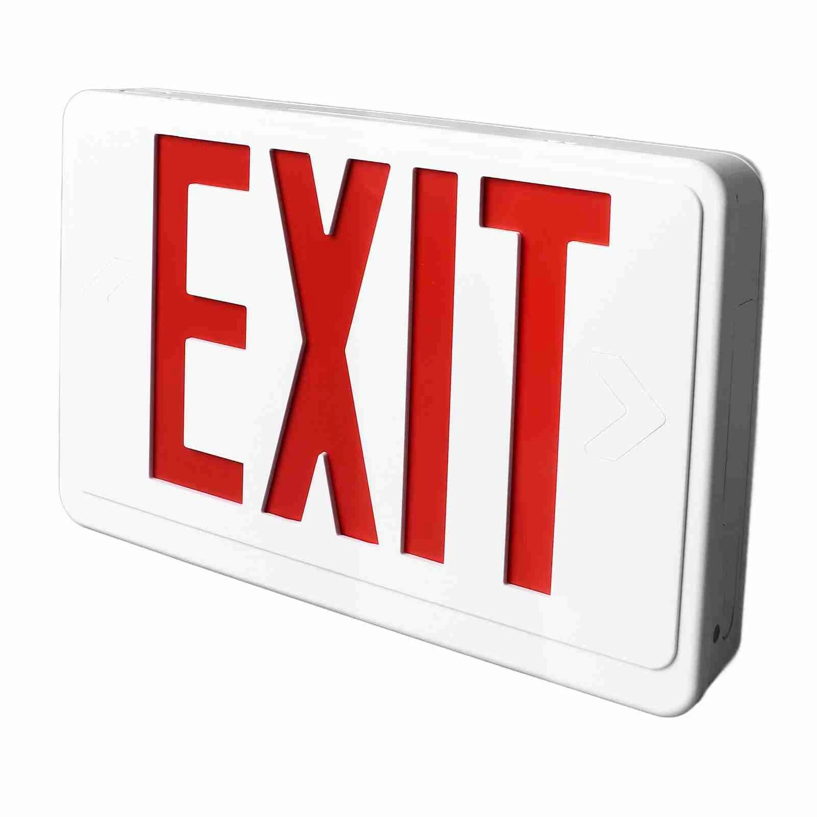 LED Emergency Exit Sign Professional IP30 Protection Grade Long Lasting Red LED Exit Sign for Business AC85‑265V