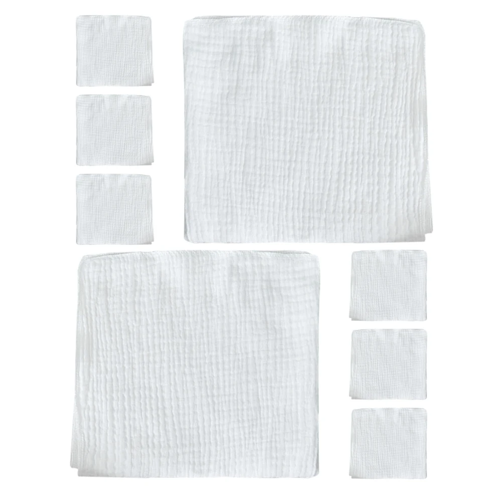 

8 Pcs Cotton Gauze Diapers Wash Cloths Baby Breathable Washcloth Washcloths Burping