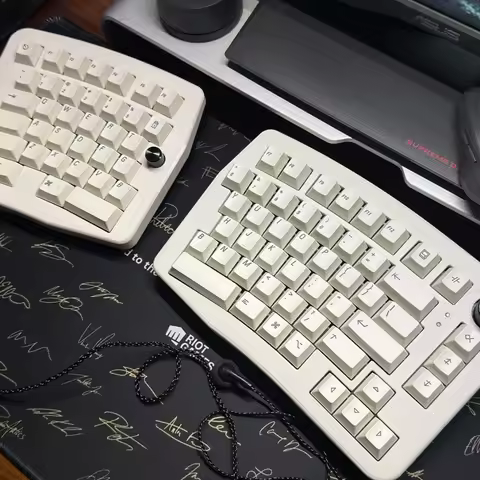 Balice80 Alice Split Keyboard Wired Gasket Custom Ergonomics Hot-Swap Split Keyboard Support Qmk Vial DIY Office Pc Accessories